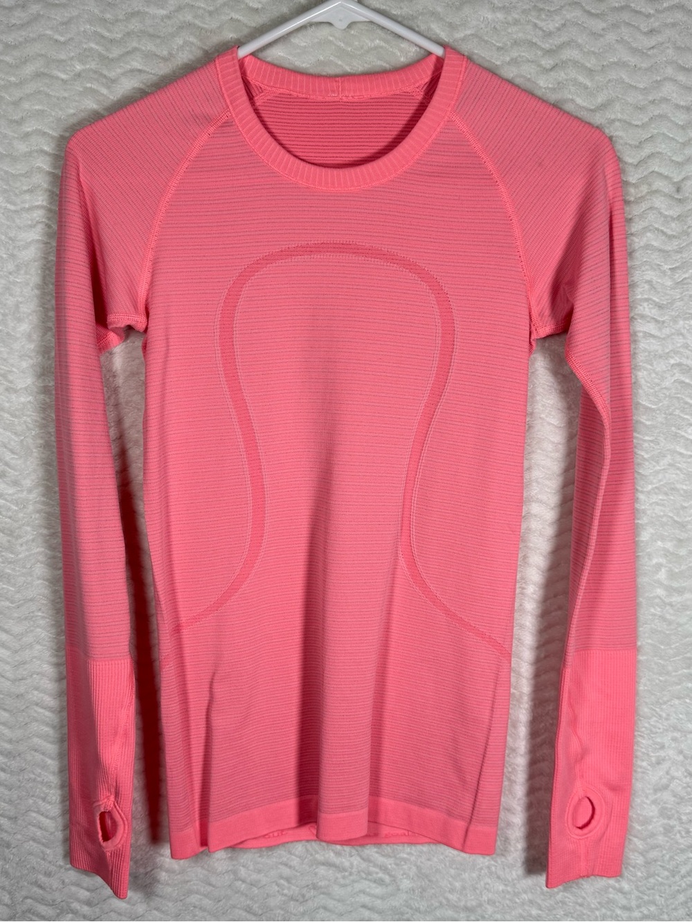 lululemon swiftly tech Pink Long Sleeve Seamless Performance Top